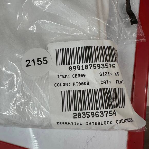 J.Crew Essential Short-Sleeve Crewneck Tee WMNS XS White Pullover Stretch Cotton - Picture 8 of 8